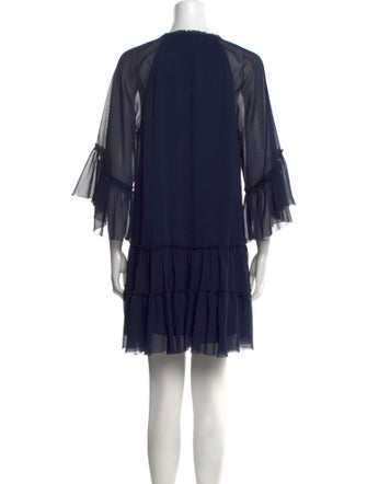 Alice + Olivia V-Neck Mini Dress