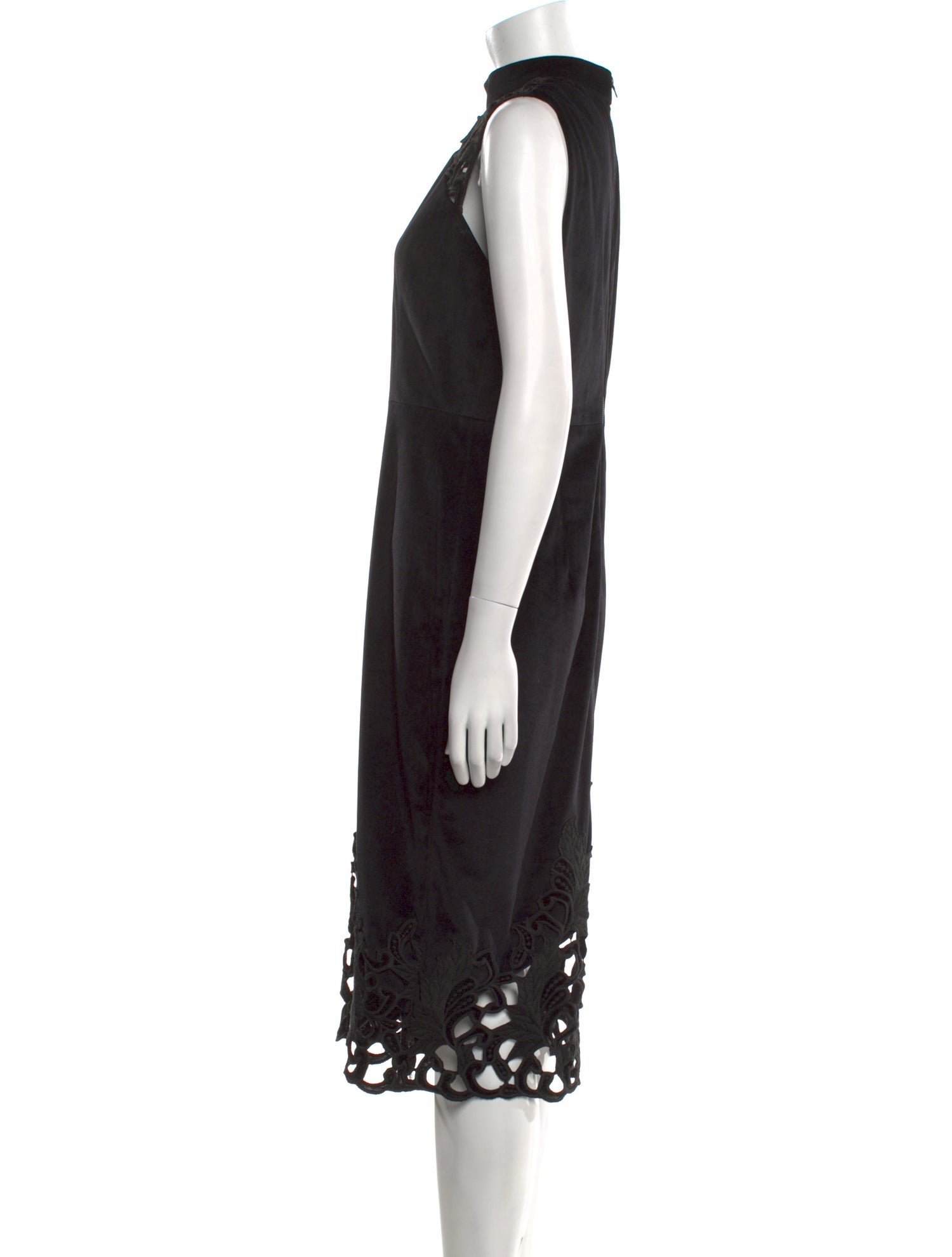 Alice + Olivia Mock Neck Midi Length Dress