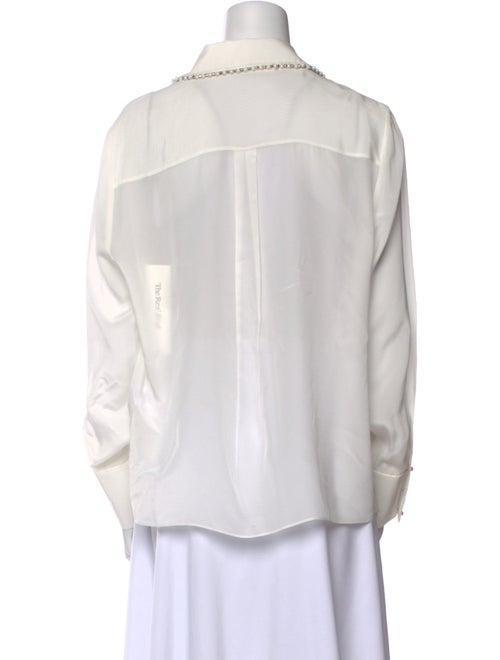 Alice + Olivia Silk Long Sleeve Blouse