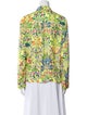 Alice + Olivia Floral Print Long Sleeve Button-Up Top