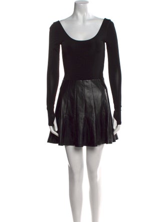 Alice + Olivia Scoop Neck Mini Dress