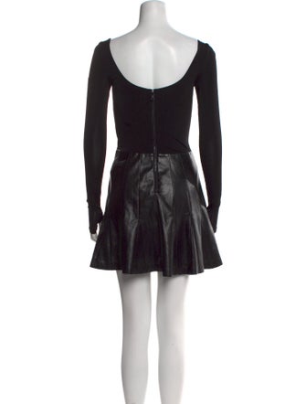 Alice + Olivia Scoop Neck Mini Dress