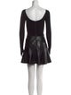 Alice + Olivia Scoop Neck Mini Dress