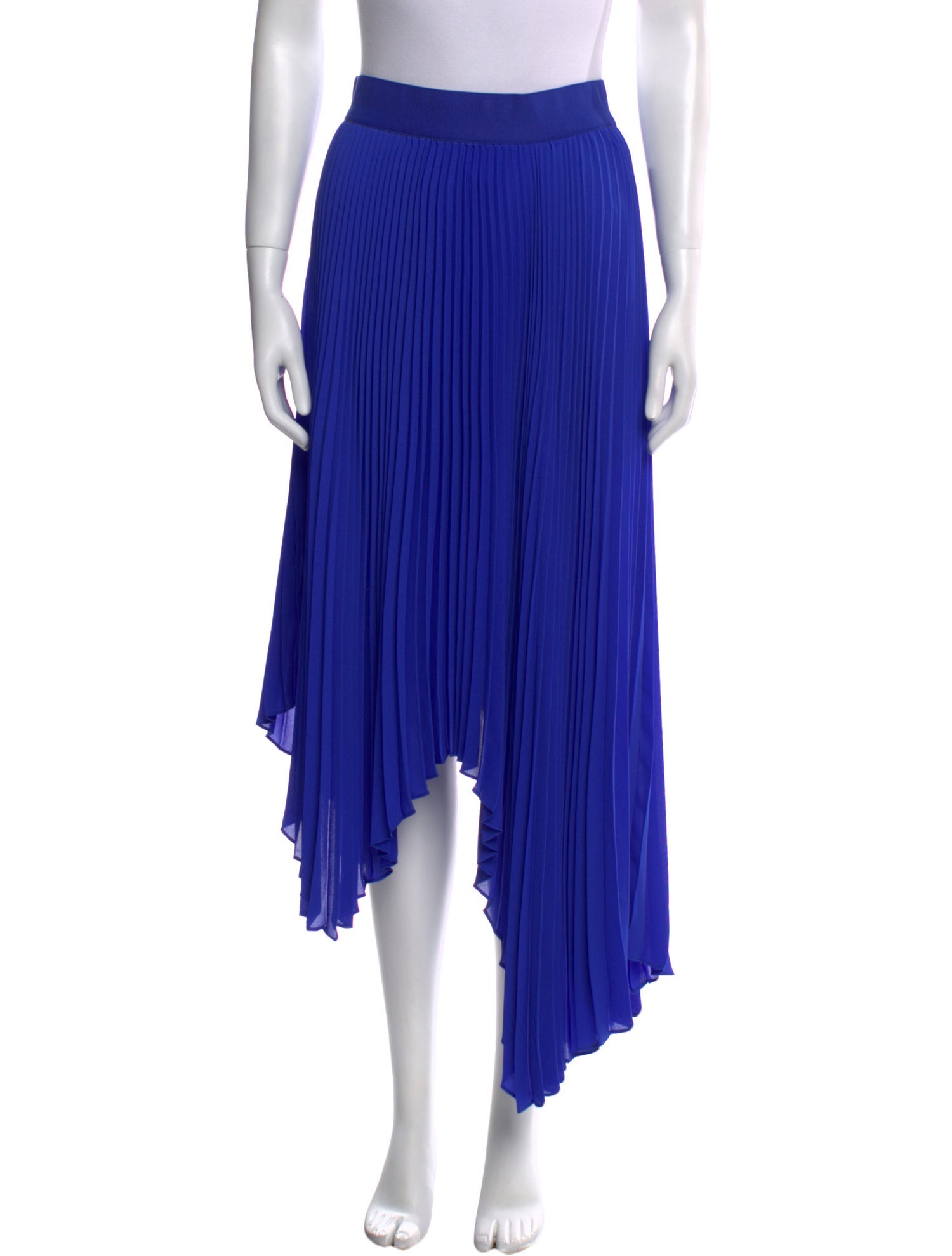 Alice + Olivia Pleated Accents Midi Length Skirt