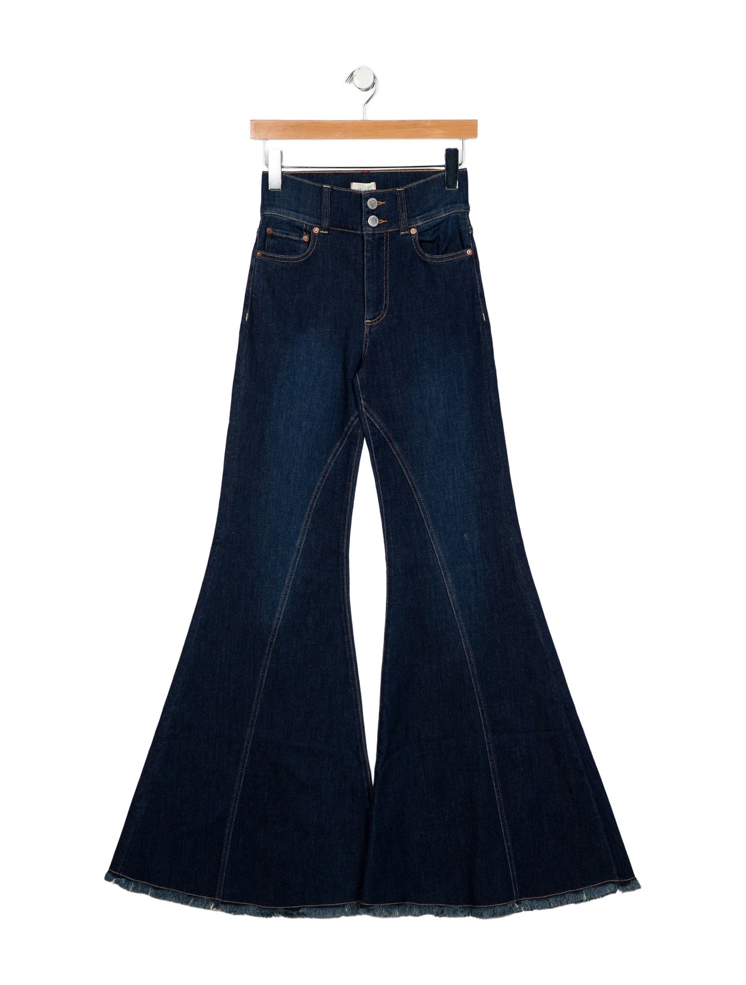 Alice + Olivia Mid-Rise Wide Leg Jeans
