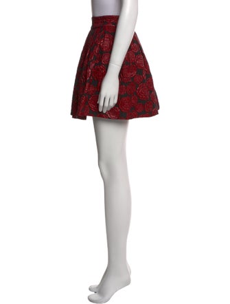 Alice + Olivia Floral Print Mini Skirt