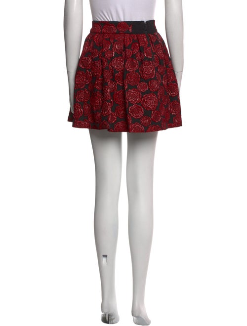 Alice + Olivia Floral Print Mini Skirt