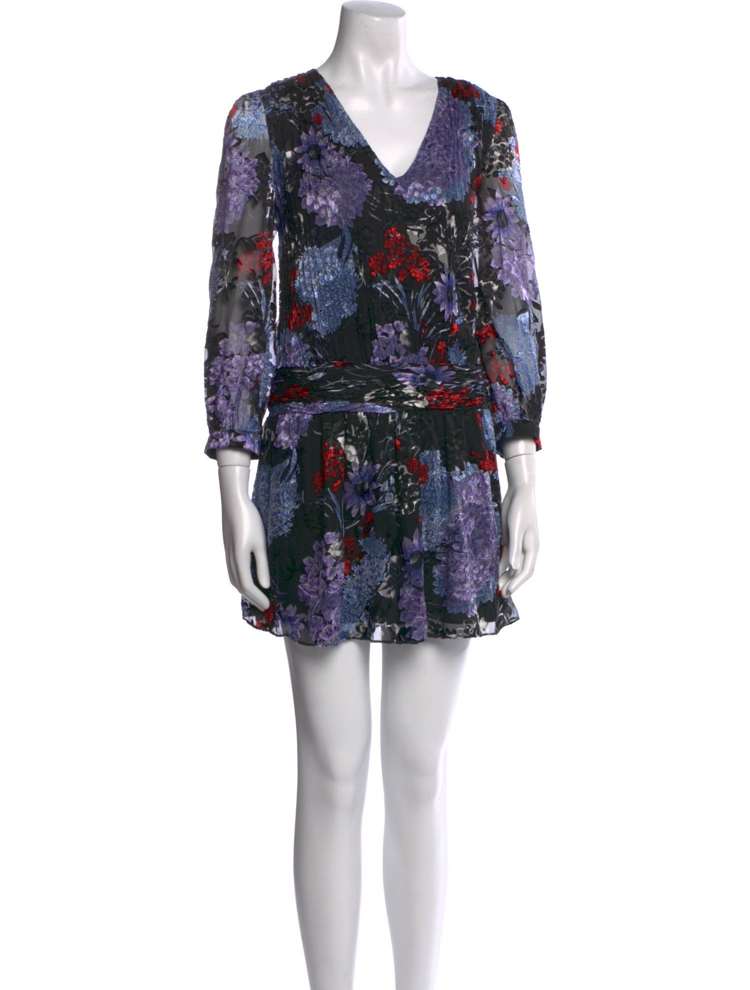 Alice + Olivia Floral Print Mini Dress