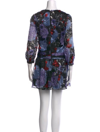 Alice + Olivia Floral Print Mini Dress