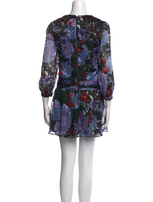 Alice + Olivia Floral Print Mini Dress
