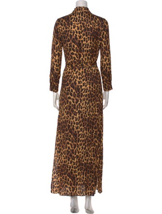 Alice + Olivia Animal Print Long Dress