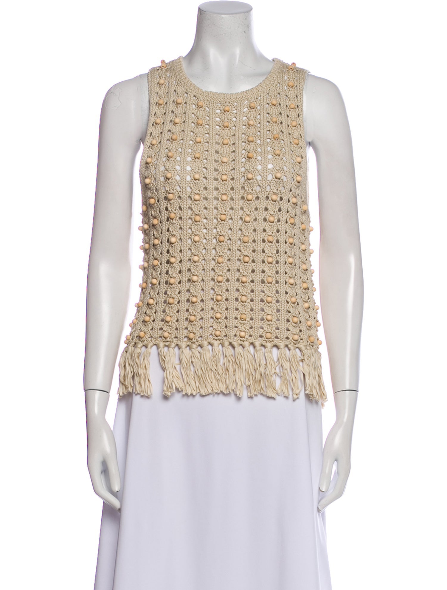 Alice + Olivia Lace Pattern Scoop Neck Top w/ Tags