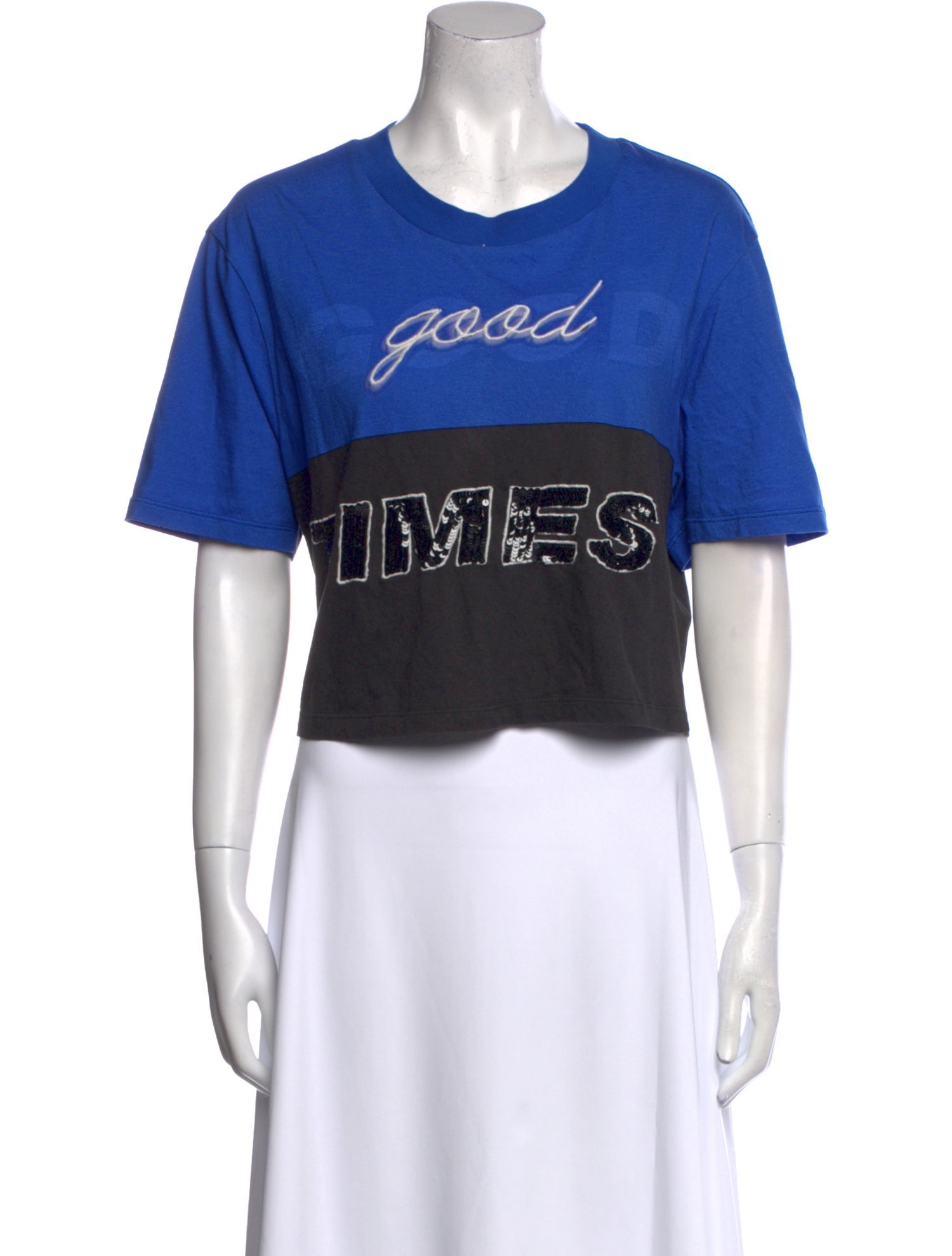 Alice + Olivia Graphic Print Crew Neck T-Shirt