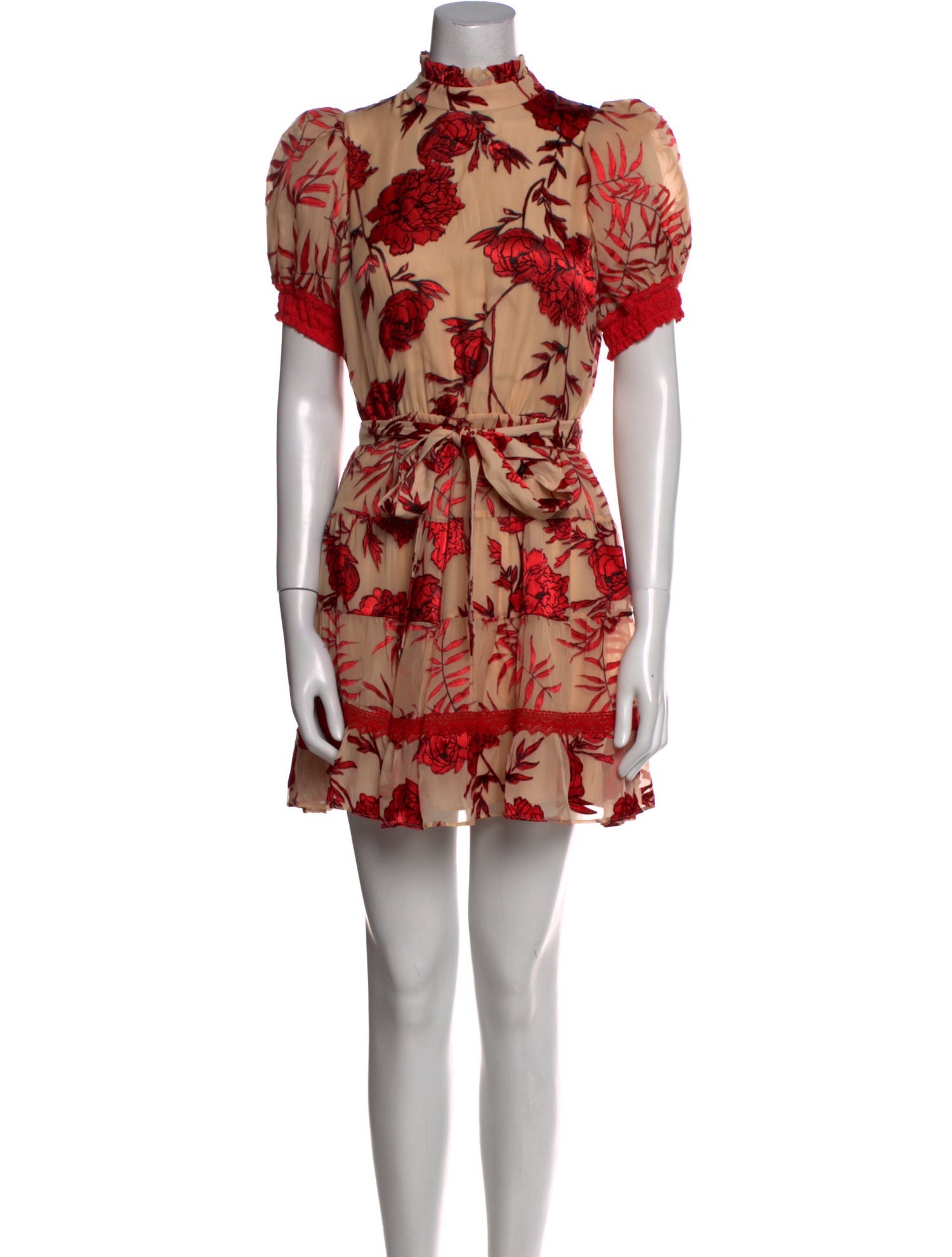 Alice + Olivia Floral Print Mini Dress