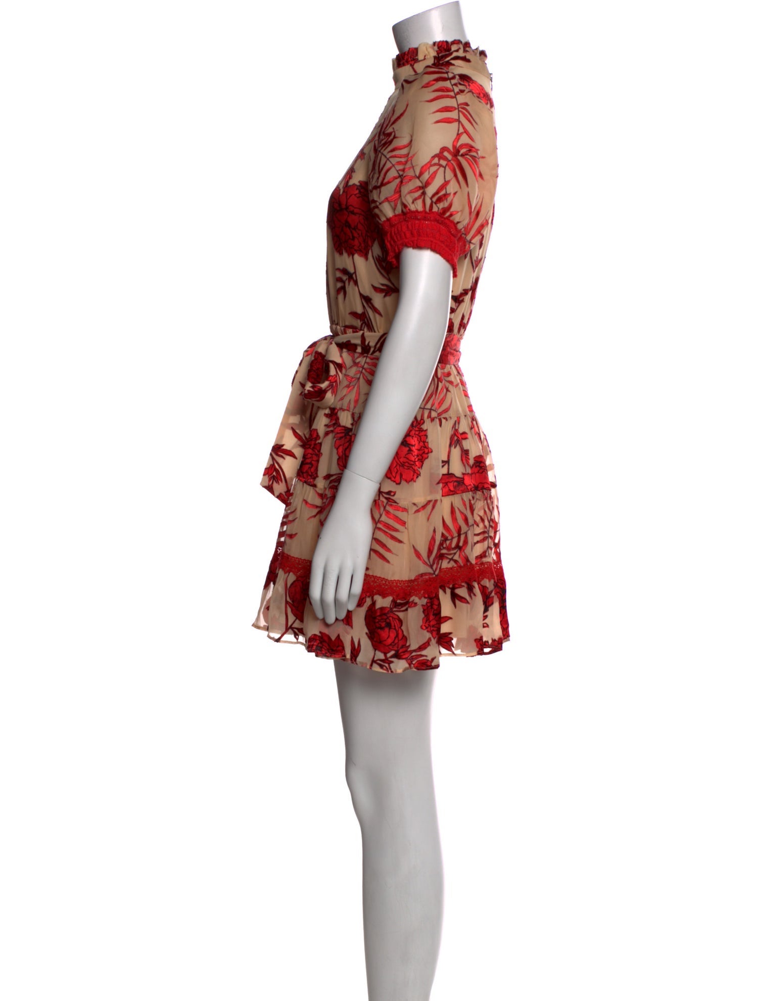 Alice + Olivia Floral Print Mini Dress