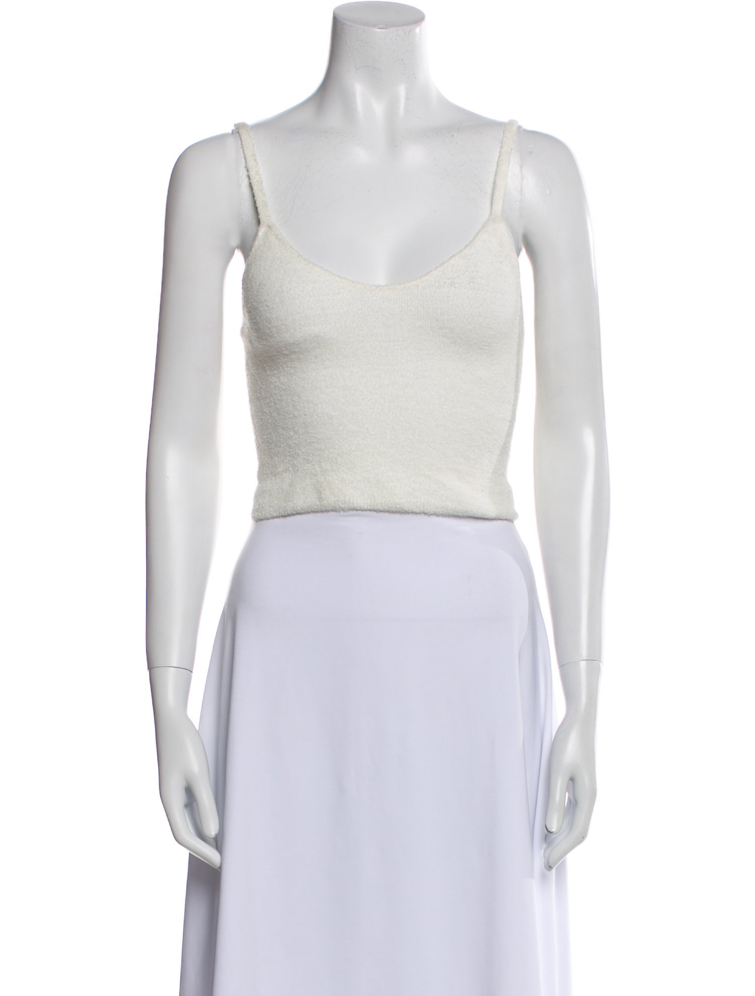 Alice + Olivia Scoop Neck Sleeveless Crop Top