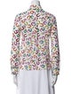 Alice + Olivia Silk Printed Button-Up Top