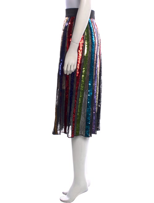 Alice + Olivia Sequin Embellishments Midi Length Skirt