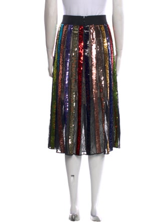 Alice + Olivia Sequin Embellishments Midi Length Skirt