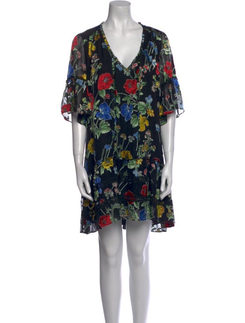 Alice + Olivia Floral Print Mini Dress