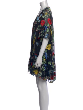 Alice + Olivia Floral Print Mini Dress