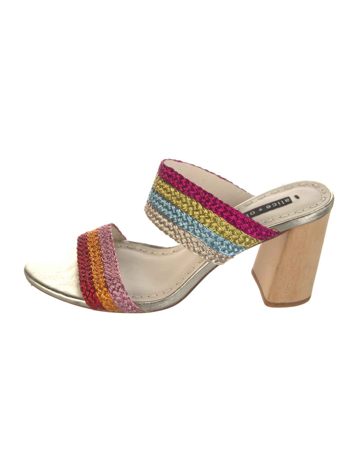 Alice + Olivia Braided Accents Slides