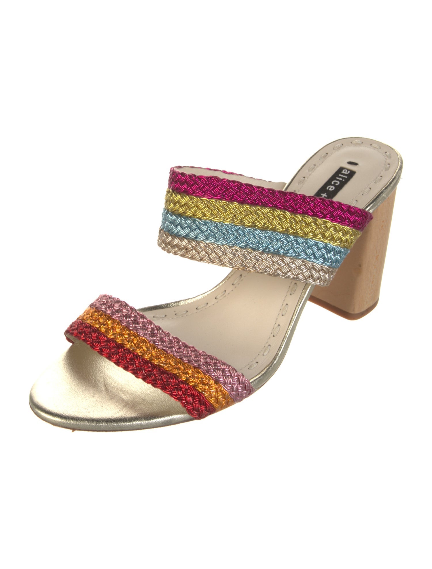 Alice + Olivia Braided Accents Slides