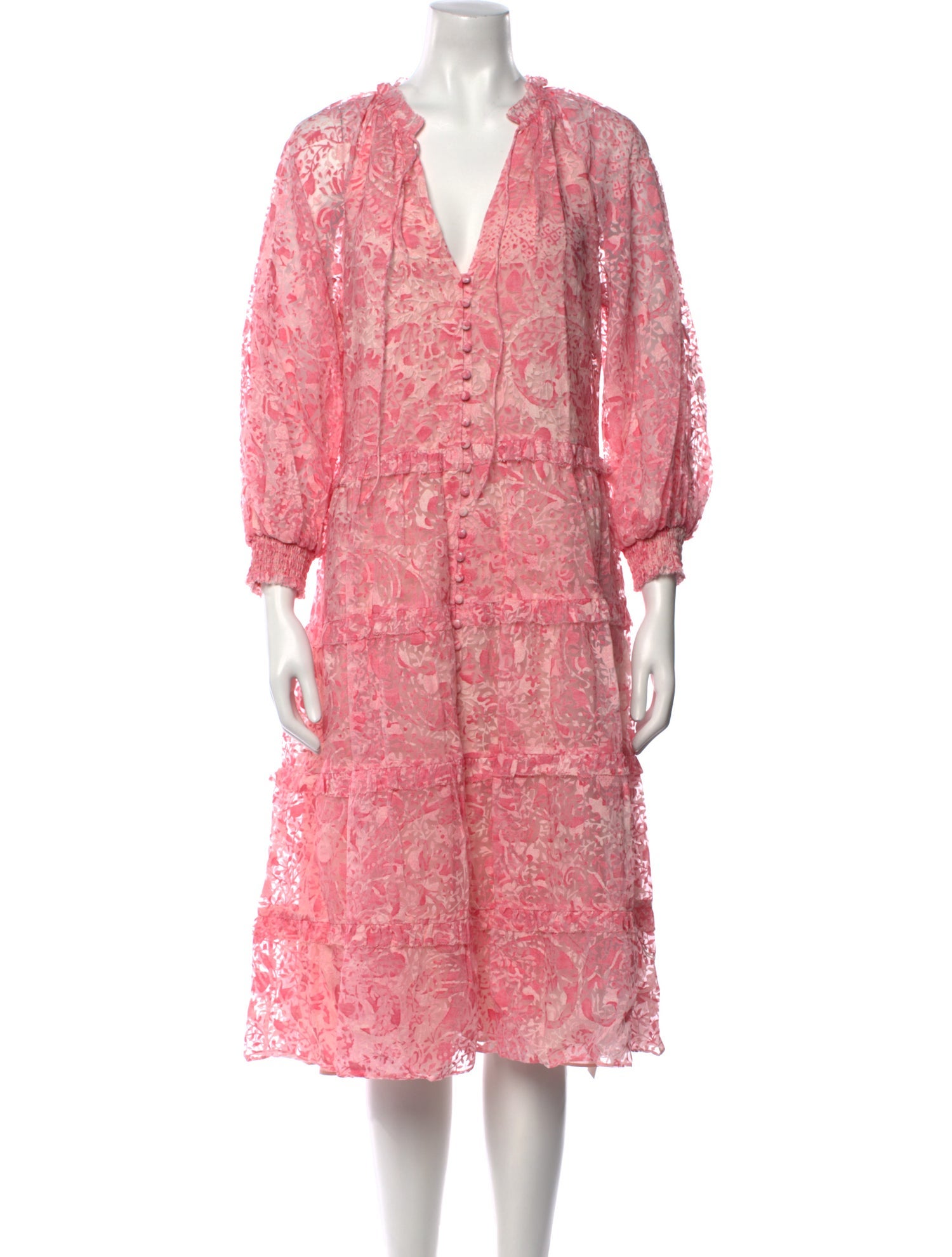 Alice + Olivia Lace Pattern Midi Length Dress w/ Tags