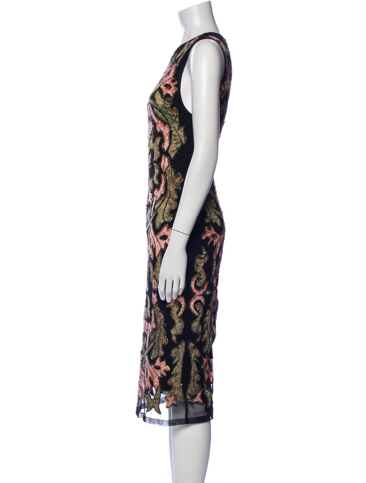 Alice + Olivia Printed Midi Length Dress