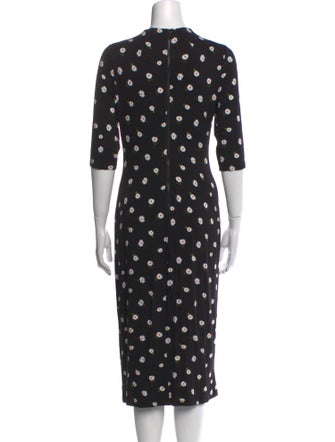 Alice + Olivia Floral Print Knee-Length Dress