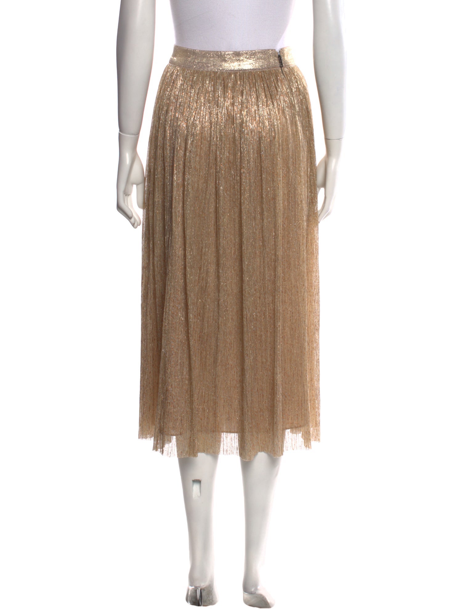 Alice + Olivia Glitter Accents Midi Length Skirt