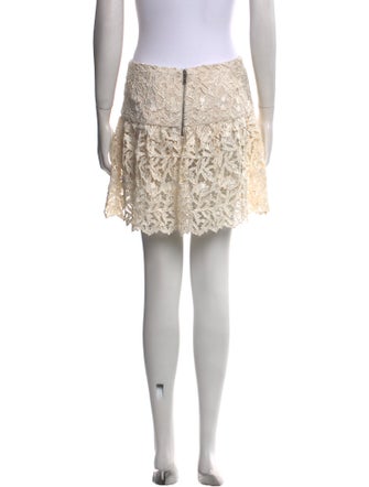 Alice + Olivia Lace Pattern Mini Skirt