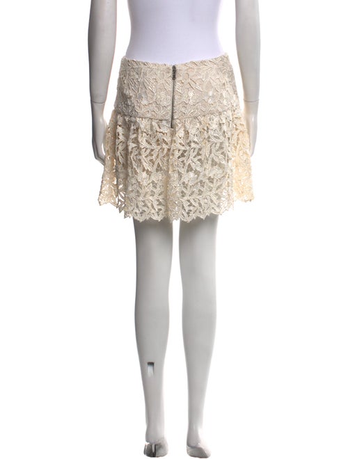 Alice + Olivia Lace Pattern Mini Skirt