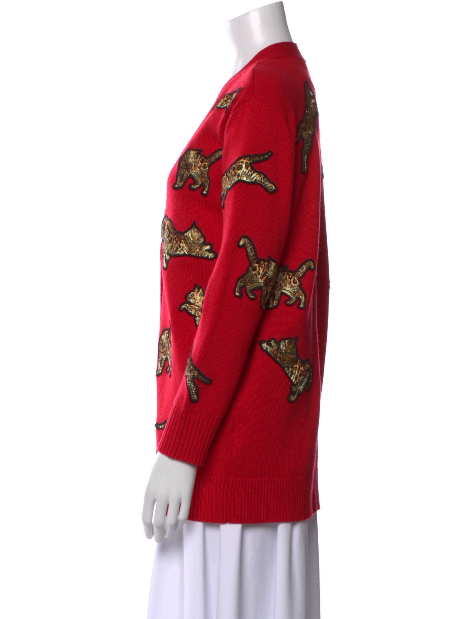 Alice + Olivia Wool Printed Sweater