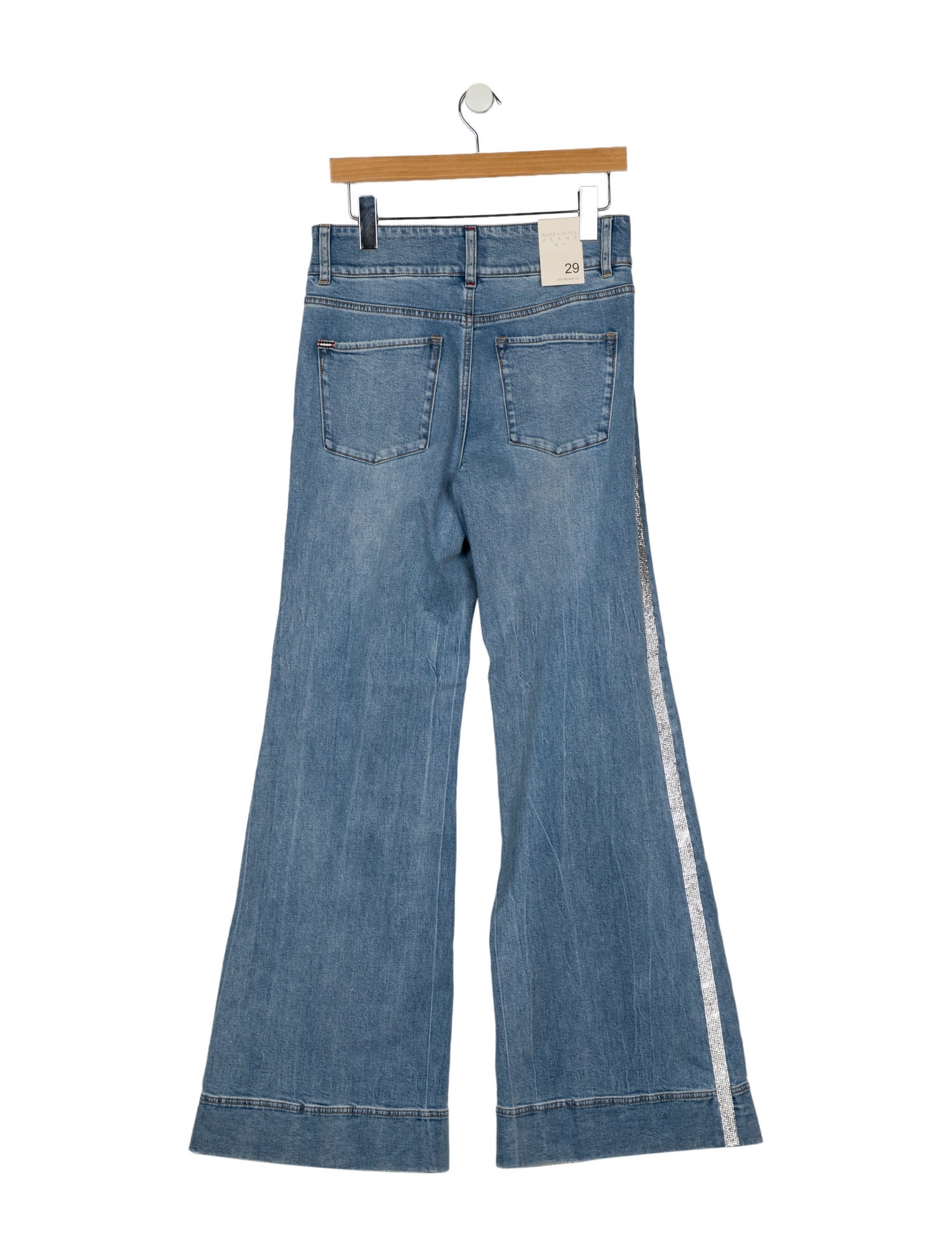 Alice + Olivia Mid-Rise Wide Leg Jeans w/ Tags