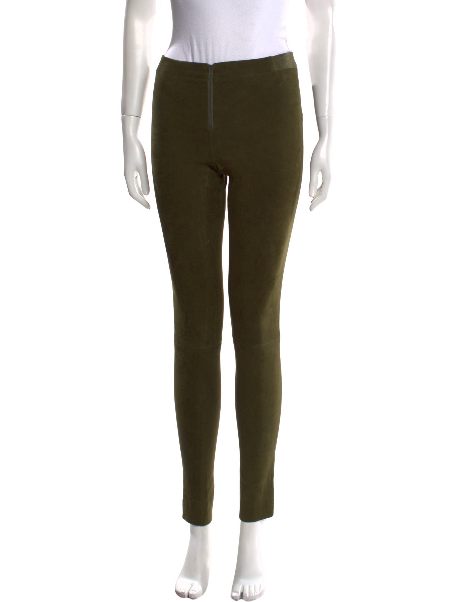 Alice + Olivia Lambskin Skinny Leg Pants