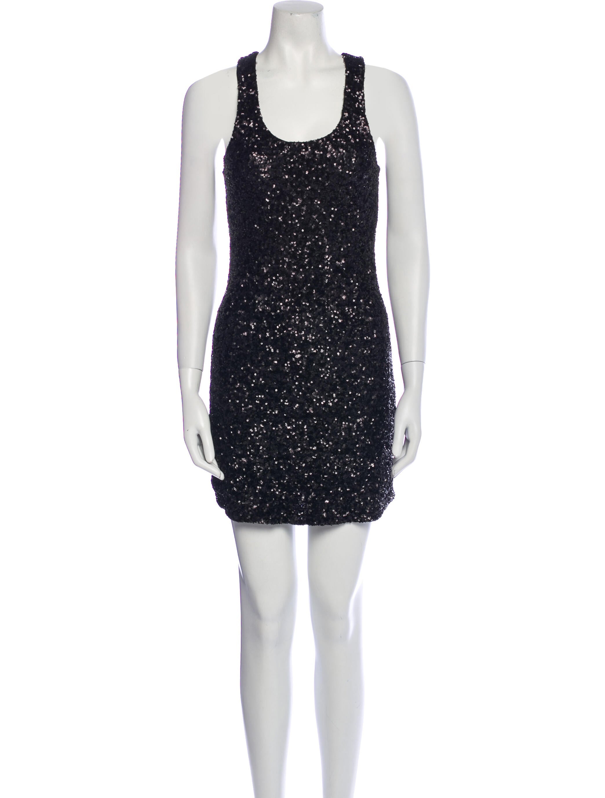 Alice + Olivia Scoop Neck Mini Dress