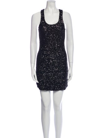 Alice + Olivia Scoop Neck Mini Dress