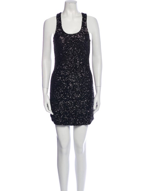 Alice + Olivia Scoop Neck Mini Dress