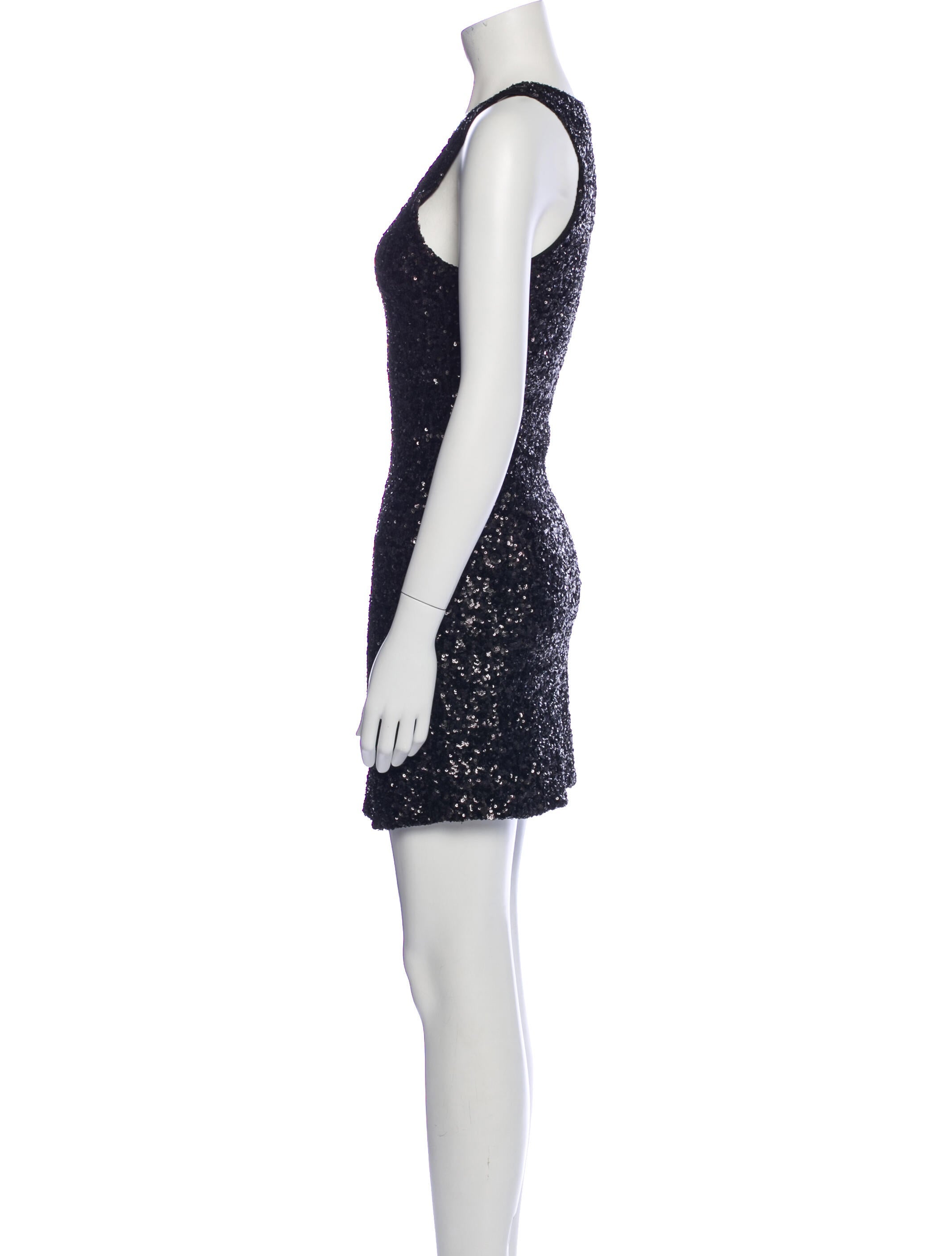 Alice + Olivia Scoop Neck Mini Dress