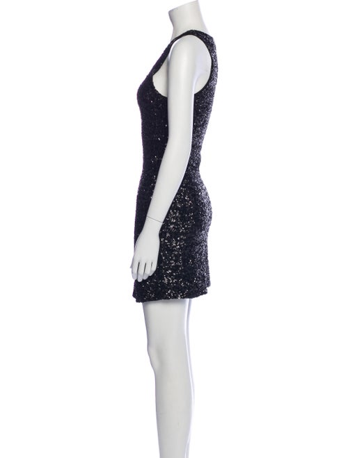 Alice + Olivia Scoop Neck Mini Dress