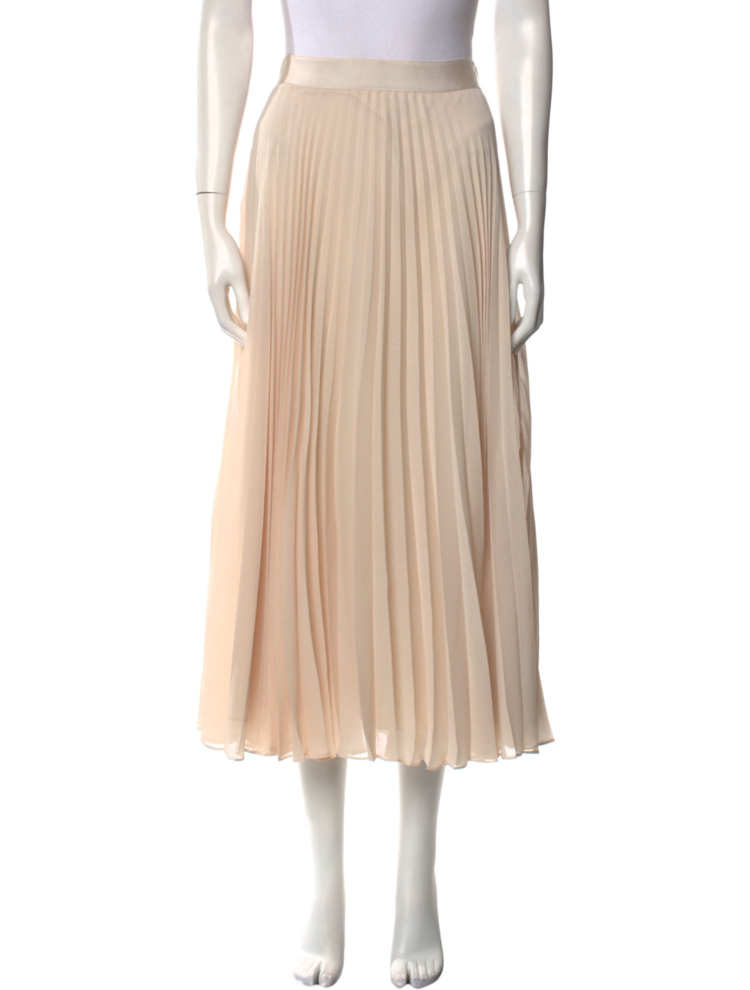 Alice + Olivia Grosgrain Trim Midi Length Skirt