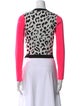 Alice + Olivia Animal Print Crew Neck Sweater