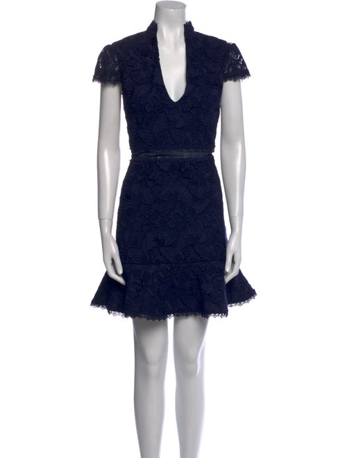 Alice + Olivia Lace Pattern Mini Dress