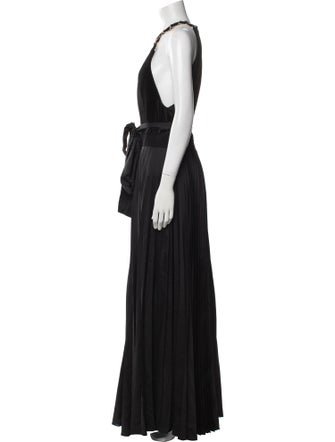 Alice + Olivia Halterneck Long Dress