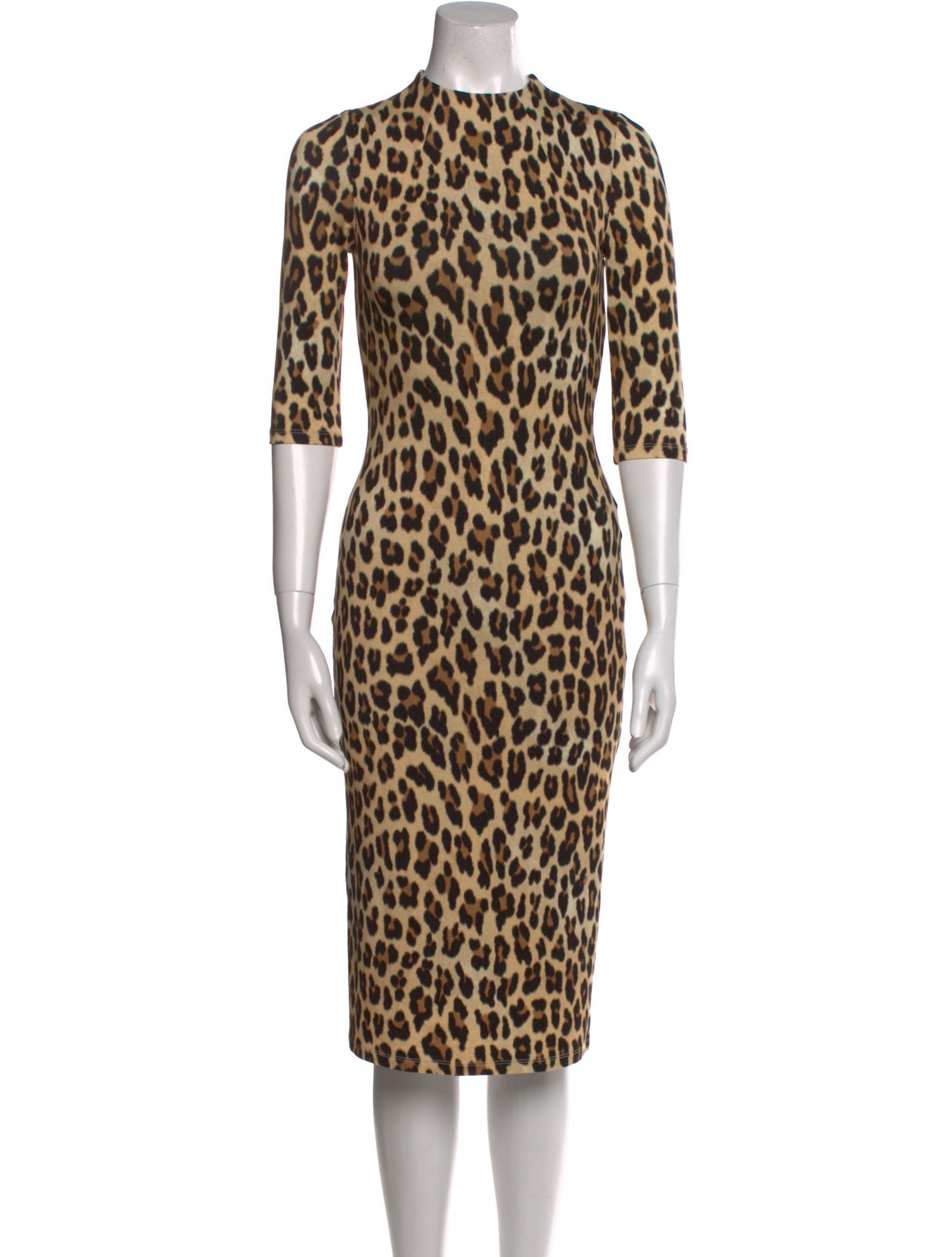 Alice + Olivia Animal Print Knee-Length Dress