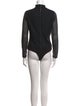 Alice + Olivia Mock Neck Long Sleeve Bodysuit