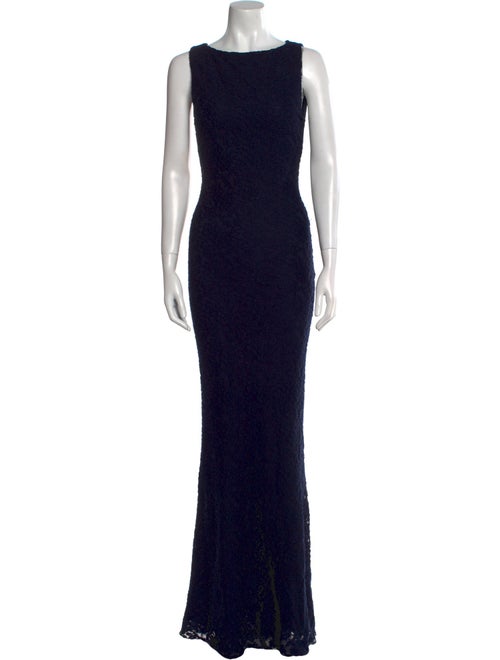 Alice + Olivia Bateau Neckline Long Dress