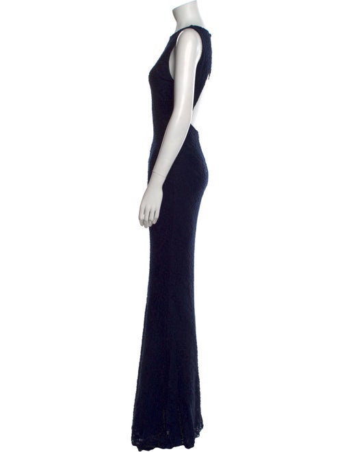 Alice + Olivia Bateau Neckline Long Dress