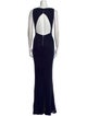 Alice + Olivia Bateau Neckline Long Dress